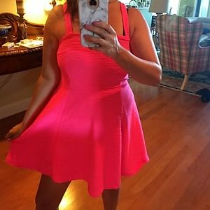 Hot pink party dress